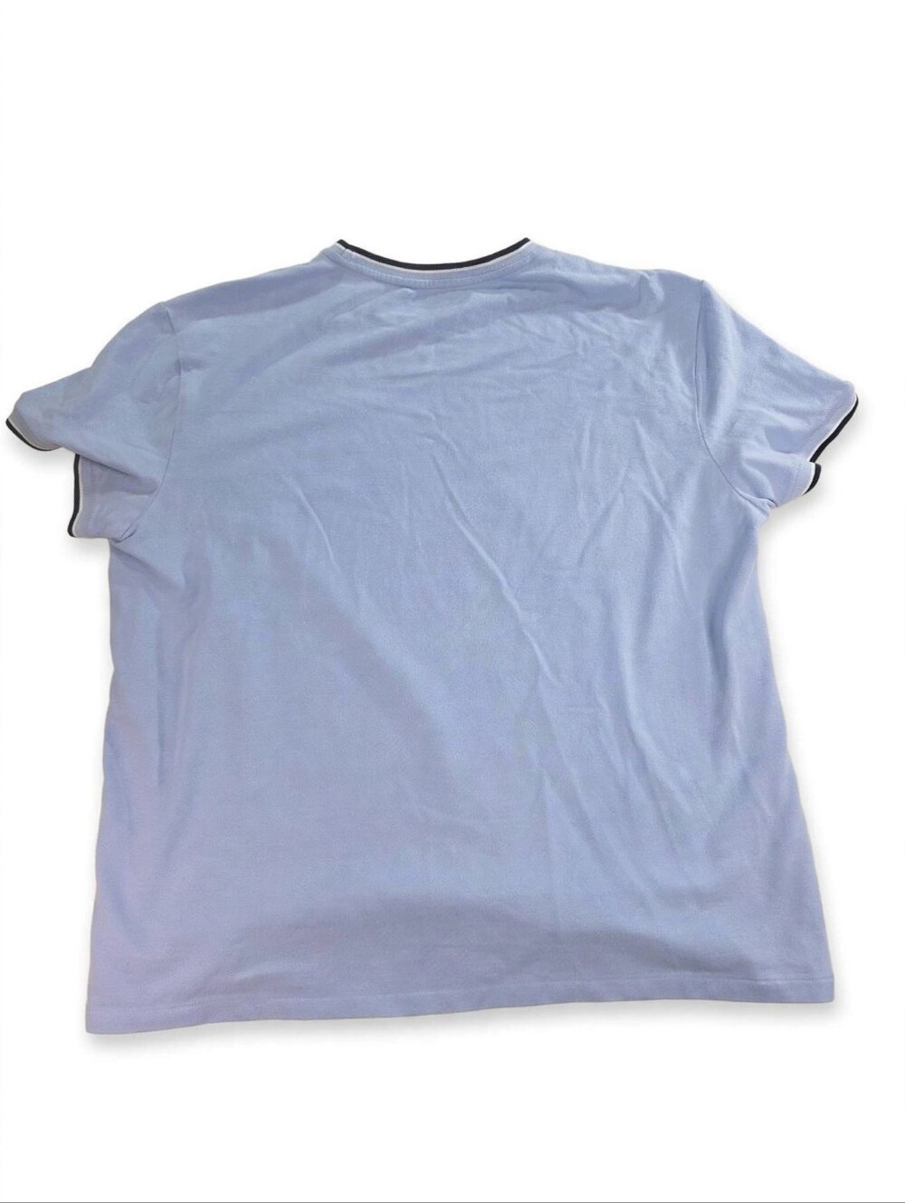 Polo Ralph Lauren XL Classic Fit Light Blue Ringer Tee Pony 95% Cotton - Picture 2 of 6